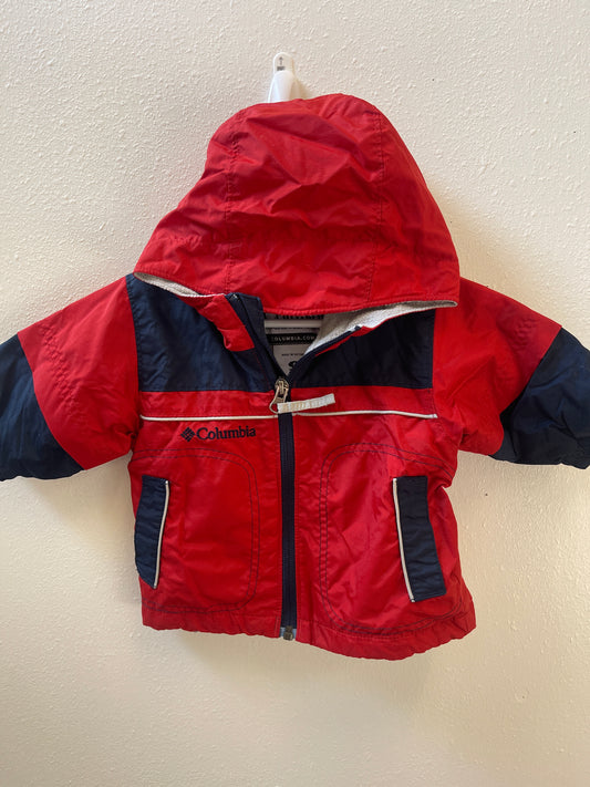 6m Columbia Red + Navy Winter Jacket