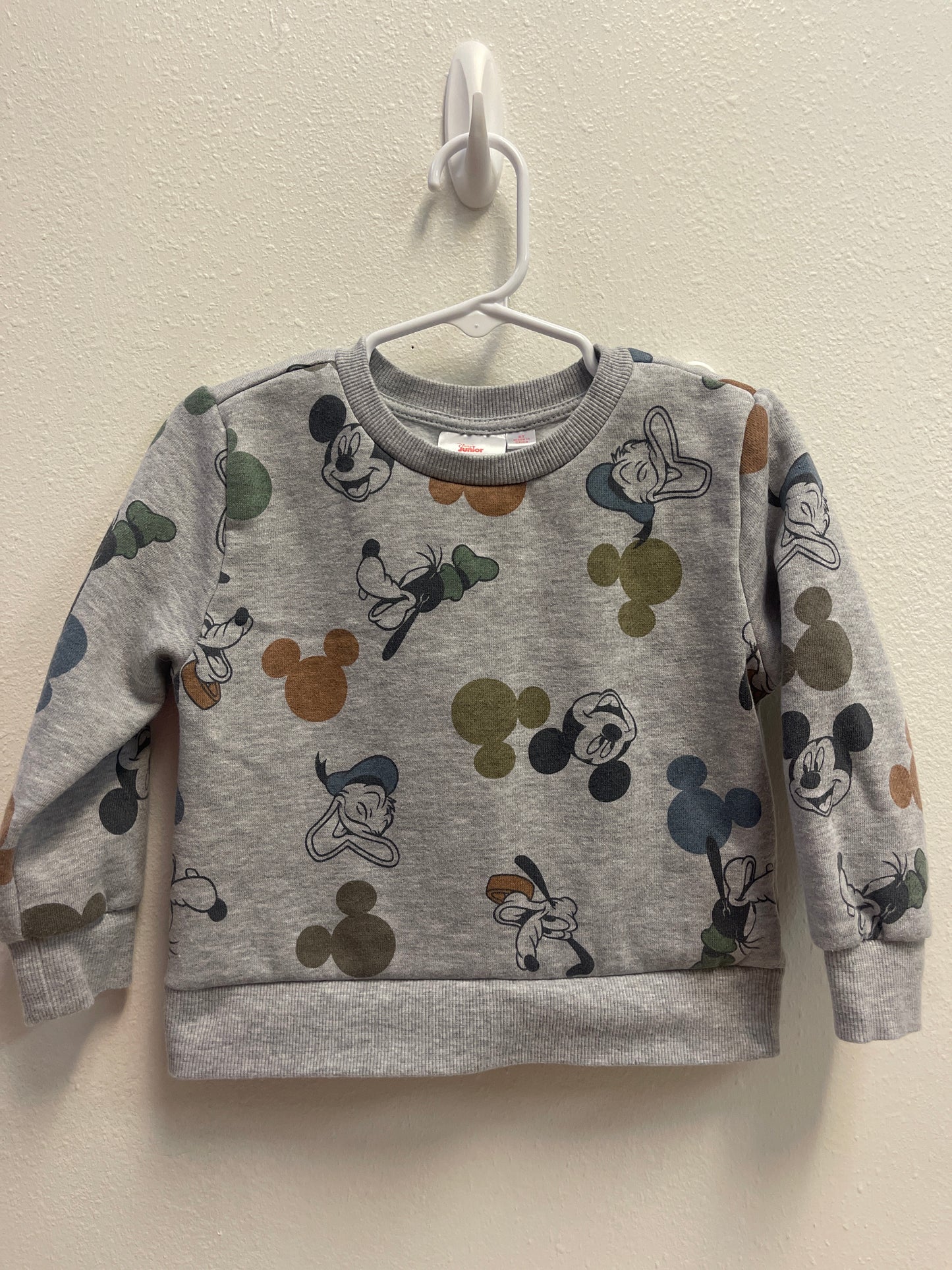 2t Mickey + Friends Gray Sweatshirt