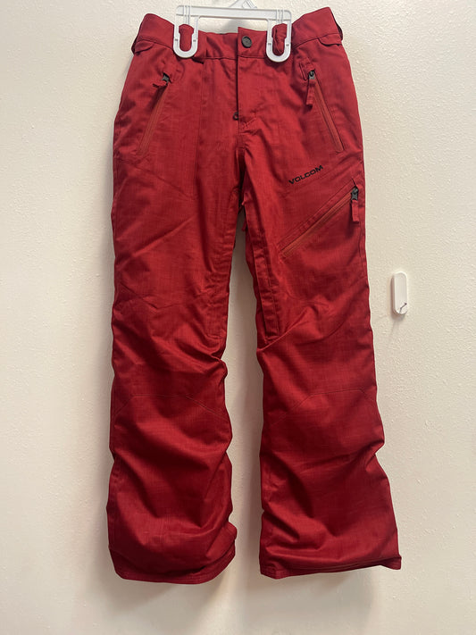 L Volcom Red Snowboard Pant