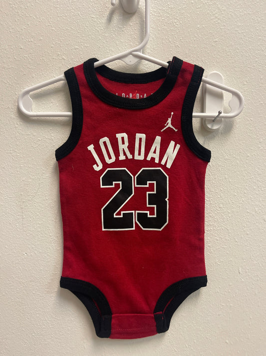 6m Jordan Tank Onesie Red