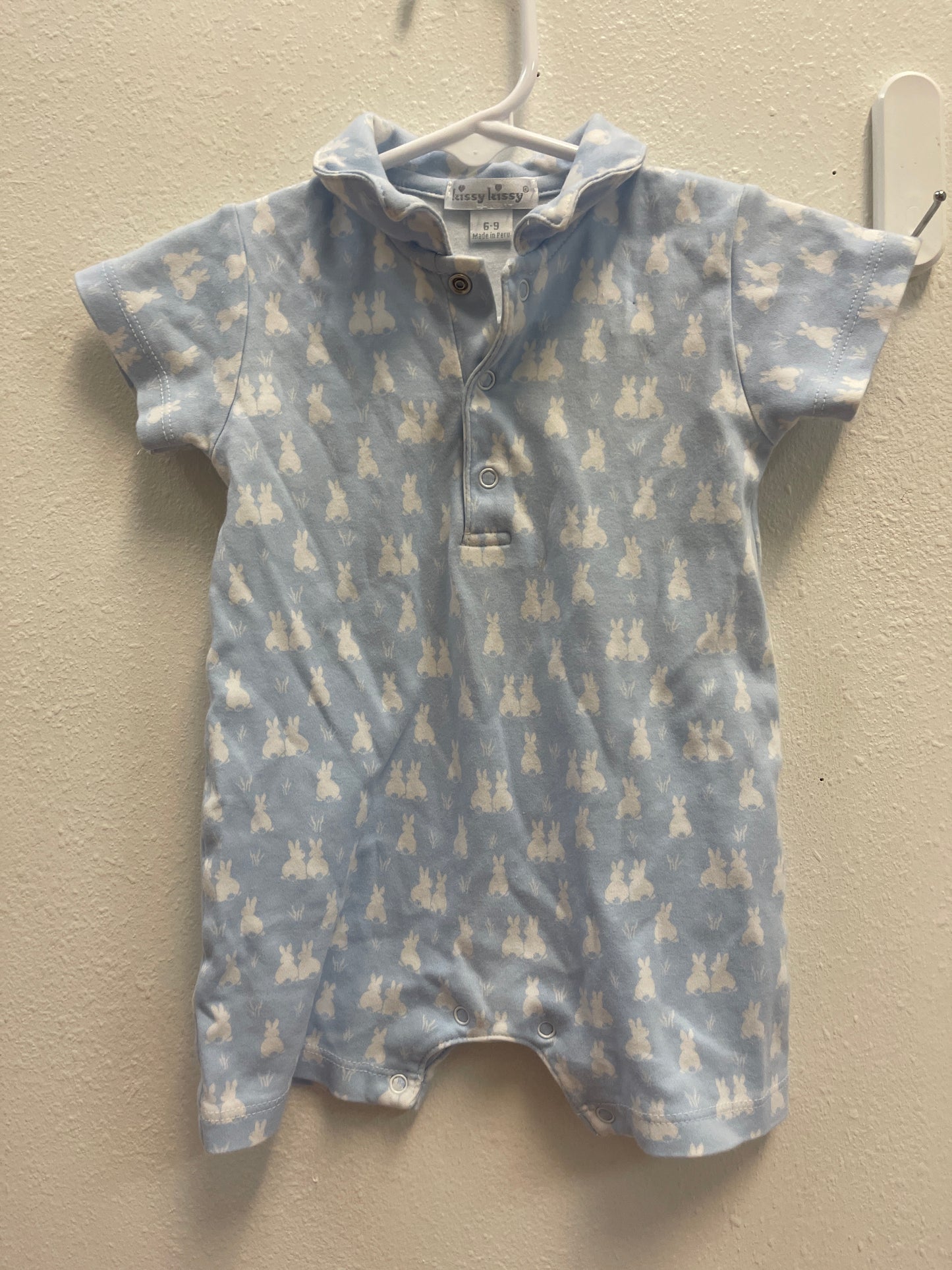 6/9m kissy kissy Blue Bunny Romper