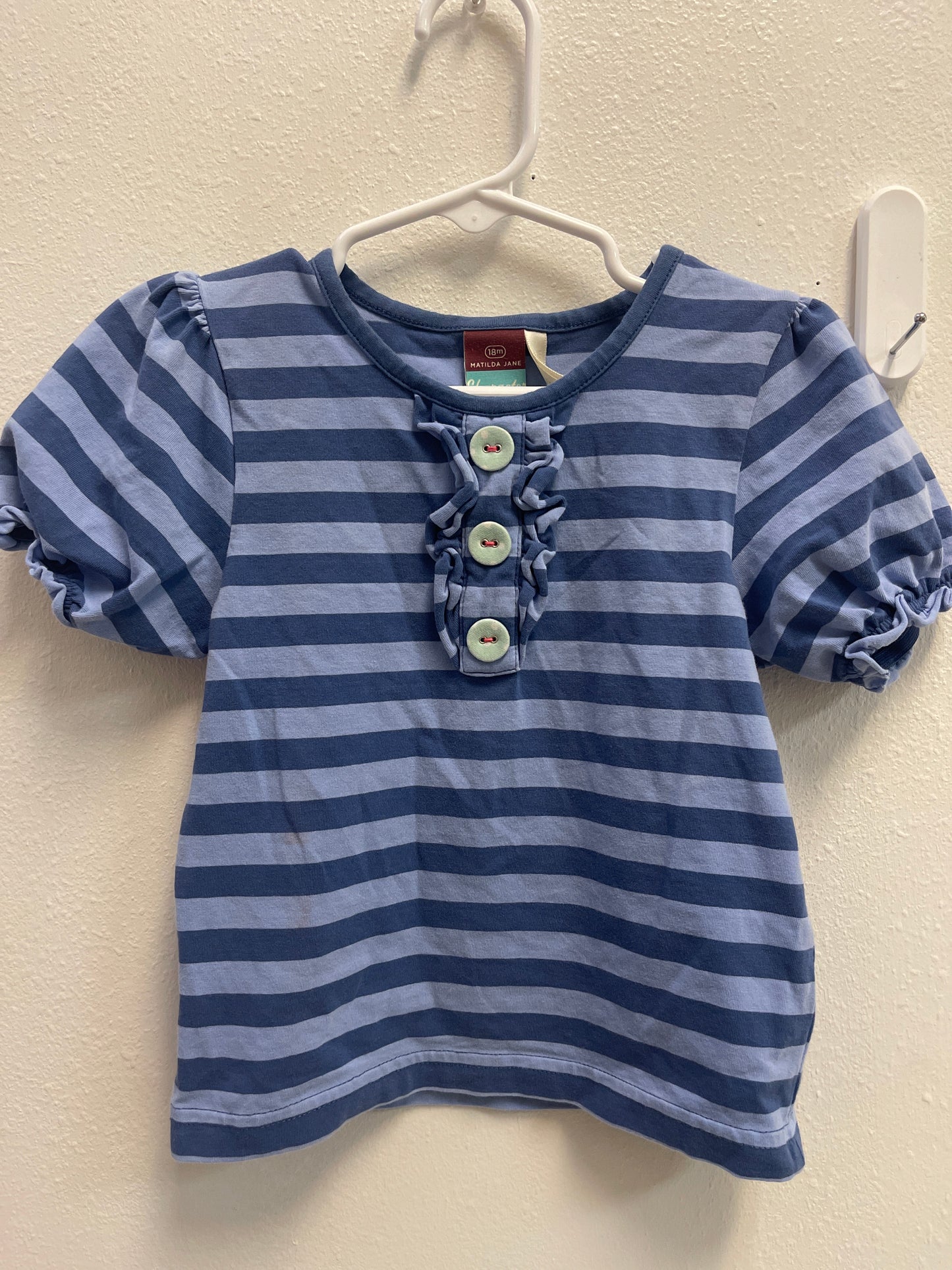 18m Character Counts (Matilda Jane) Blue Stripe Tee