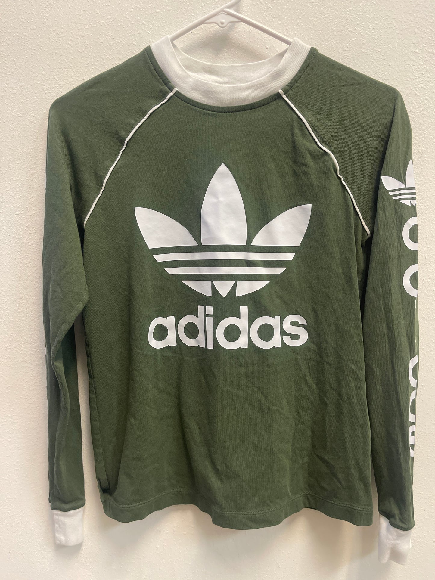 XS Adidas Originals Green Long Sleeve