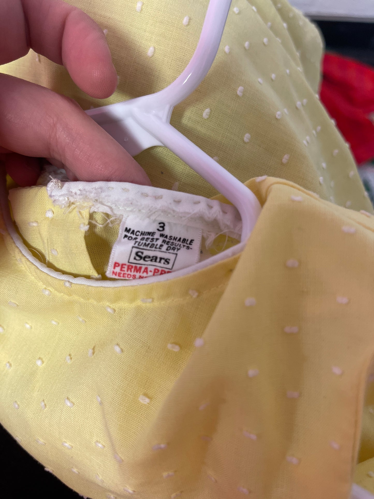 3 Vintage Sears Yellow Tunic Dress