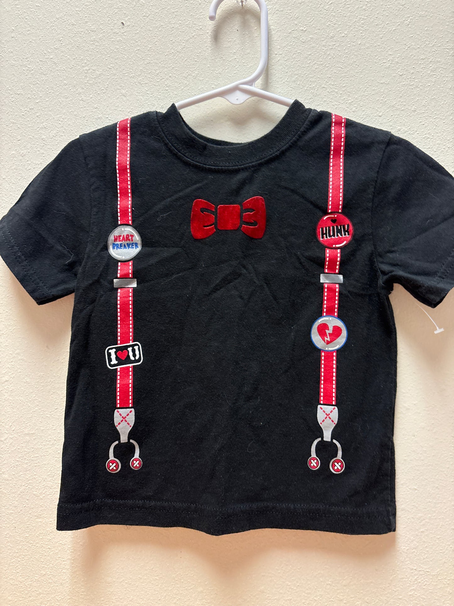 18m Valentine Suspenders Set