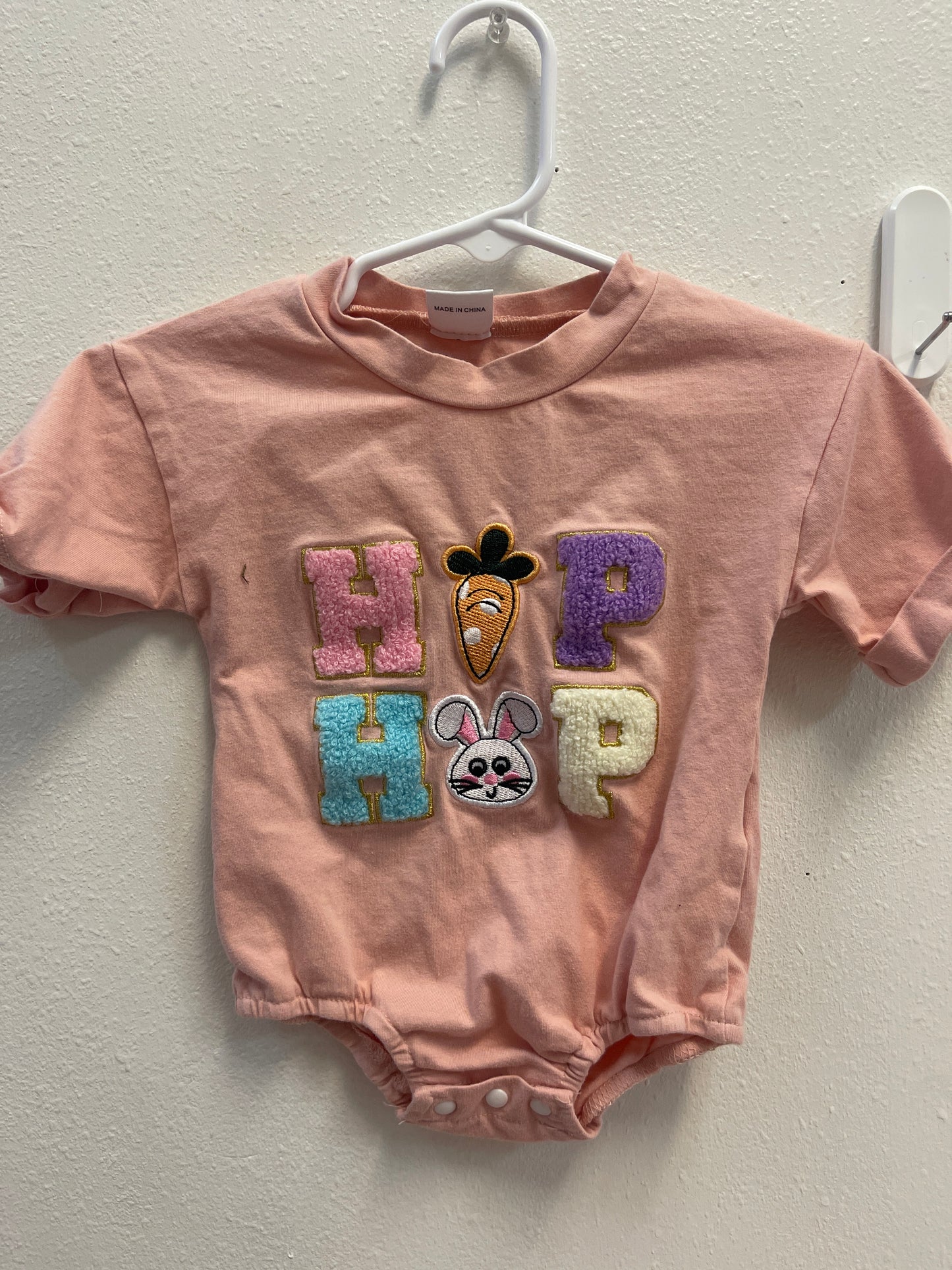 3/6m Hop Hop Appliqué Romper