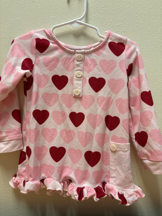 2T Sweet Honey Hearts Top