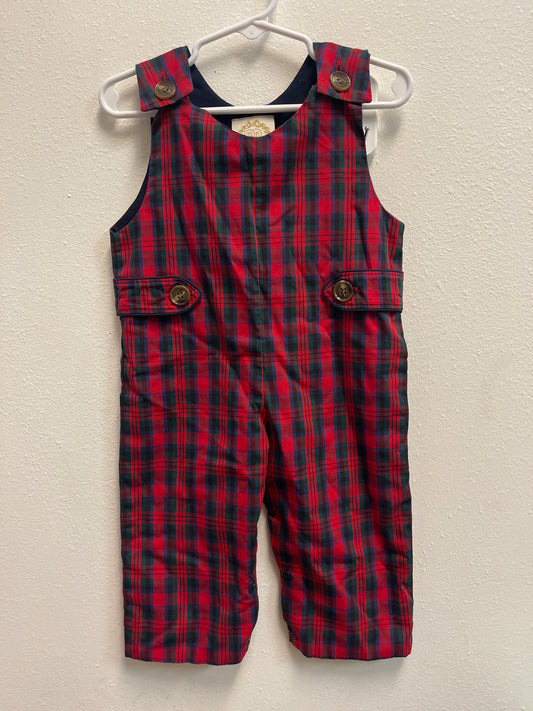 6/12m Beaufort Bonnet Company Plaid Romper