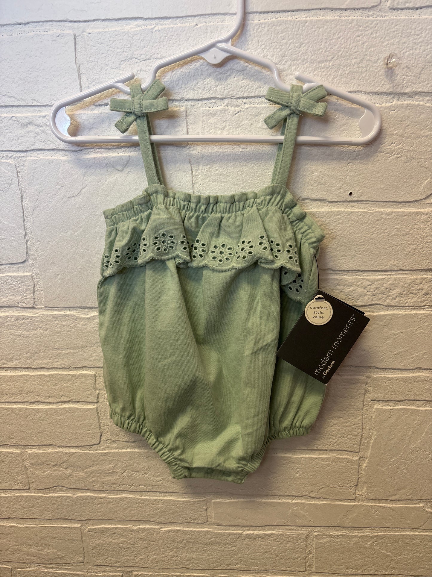 6-9m New Mint Green Romper