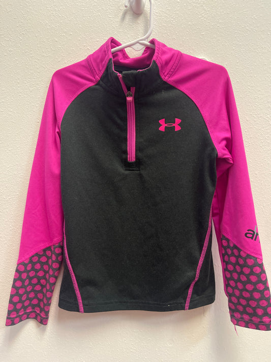 4 Under Armour Hot Pink + Gray 1/4 Zip