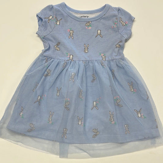 12m Carters Blue Blunny Dress