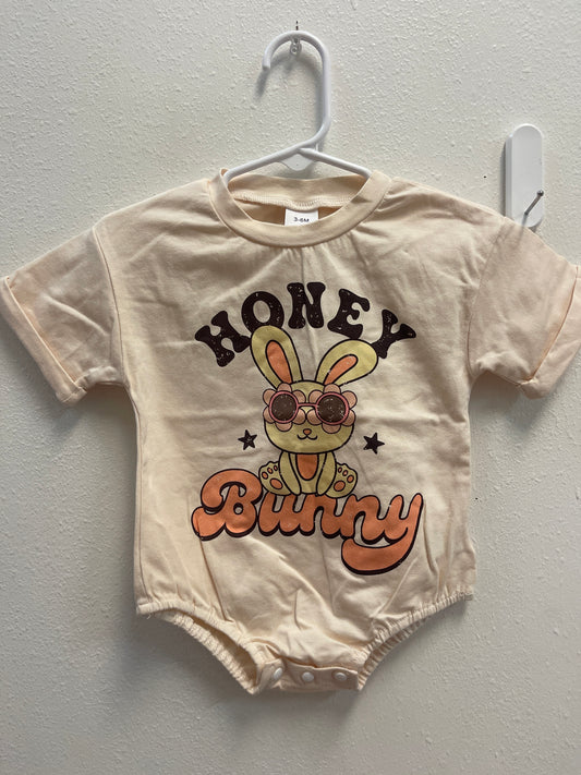 3/6m Retro Honey Bunny Romper