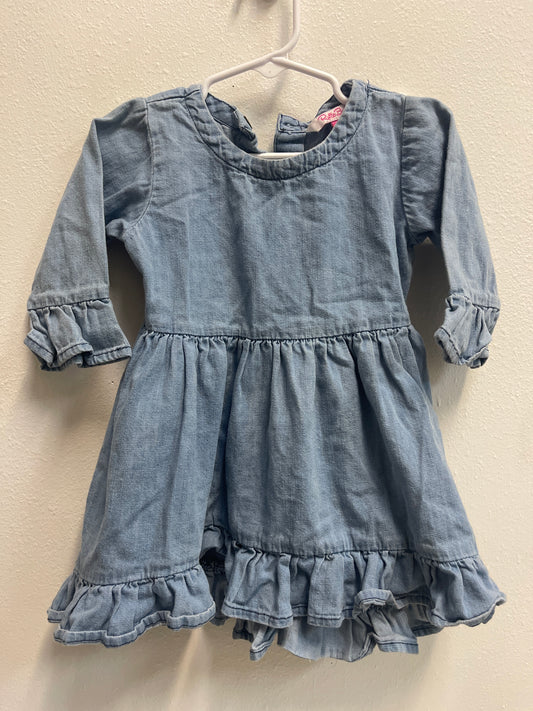 2t Ruffle Butts Chambray Dress