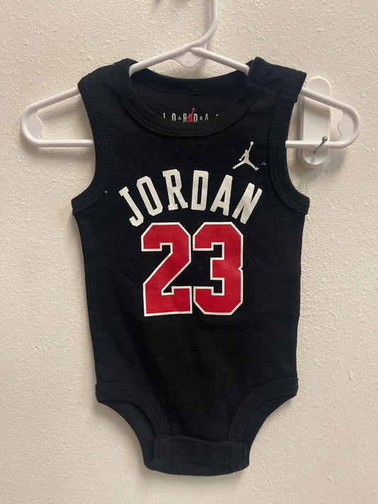 6m Jordan Tank Onesie Black