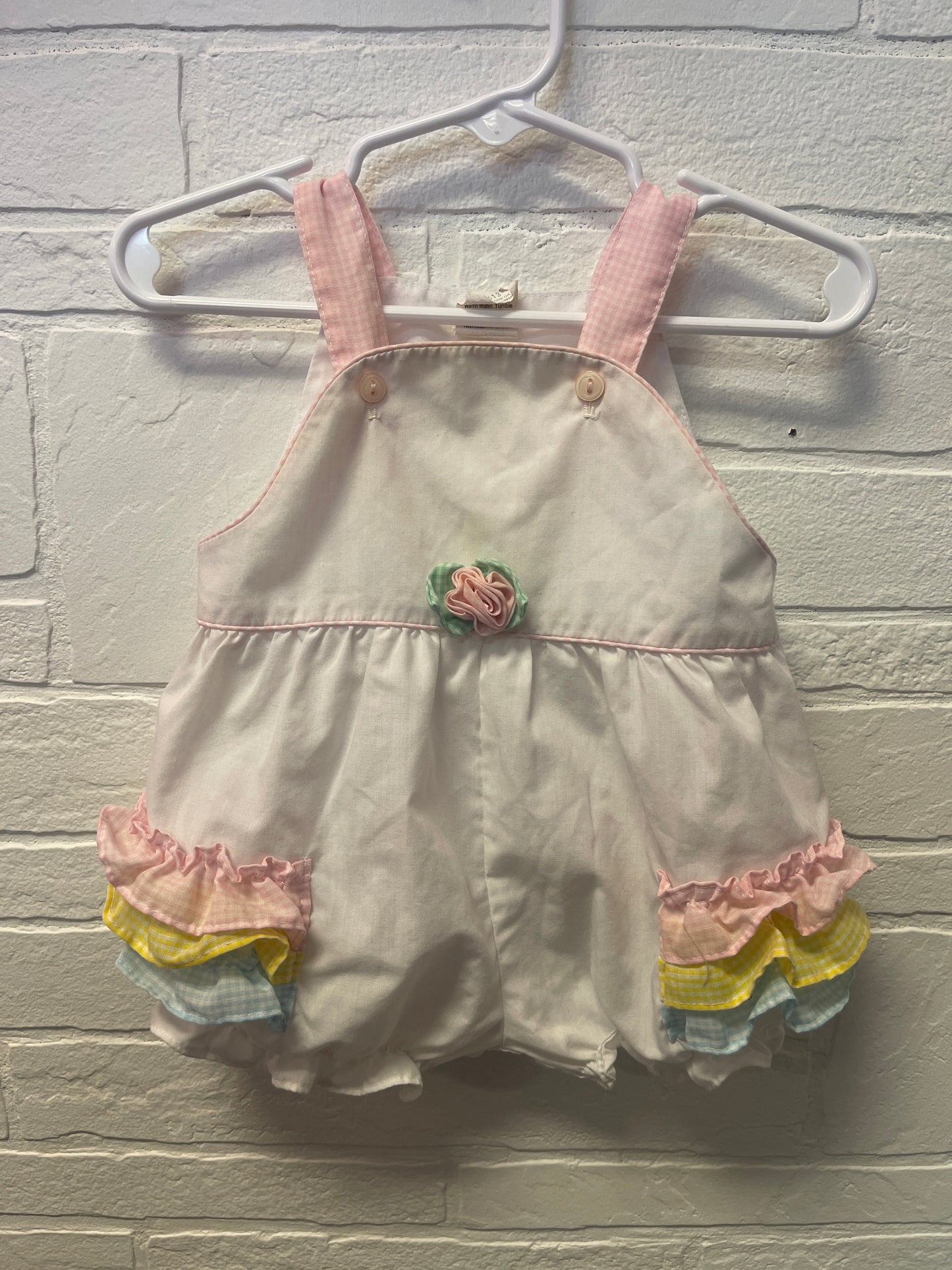 3/6m Vintage Pastel Ruffle Romper