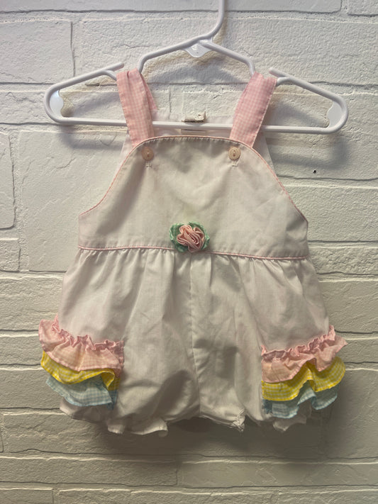 3/6m Vintage Pastel Ruffle Romper