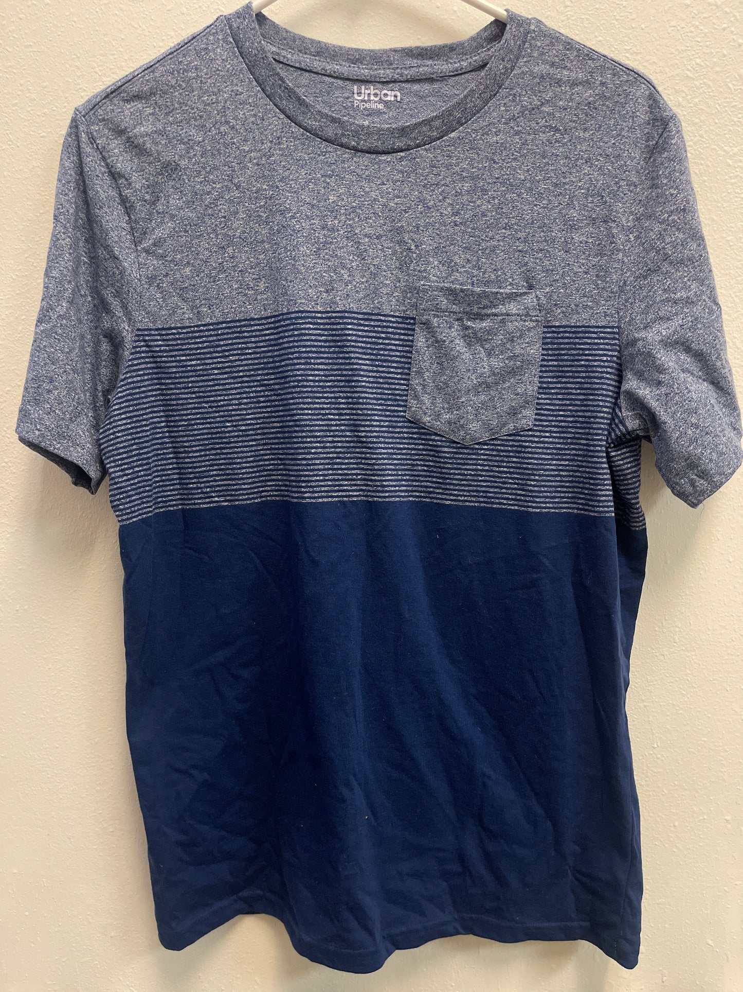 S Urban Pipeline Blue Pocket Tee