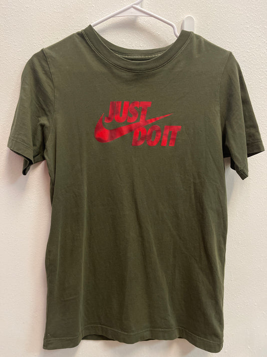 XL Nike Olive + Red Just Do It Tee