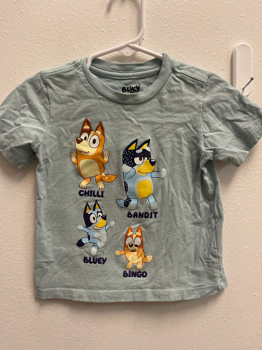 2t Bluey Tee Characters