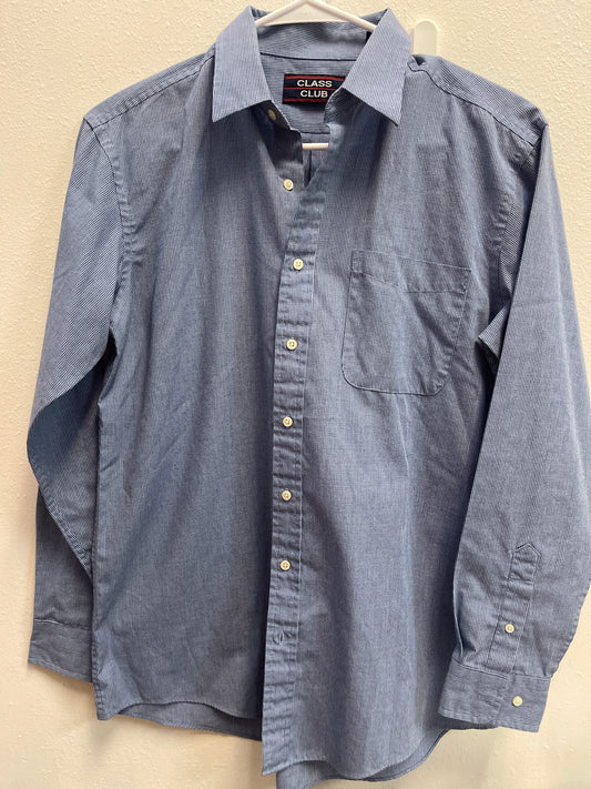 L Class Club Blue Button Down