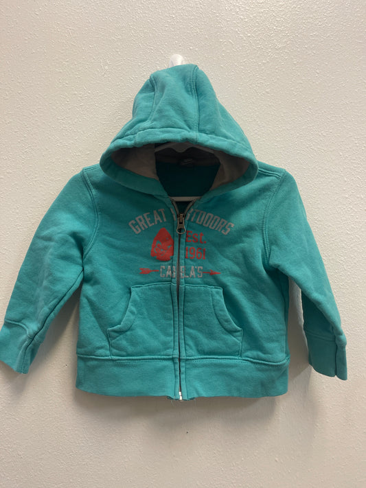 12m Cabela’s Teal + Orange Hoodie