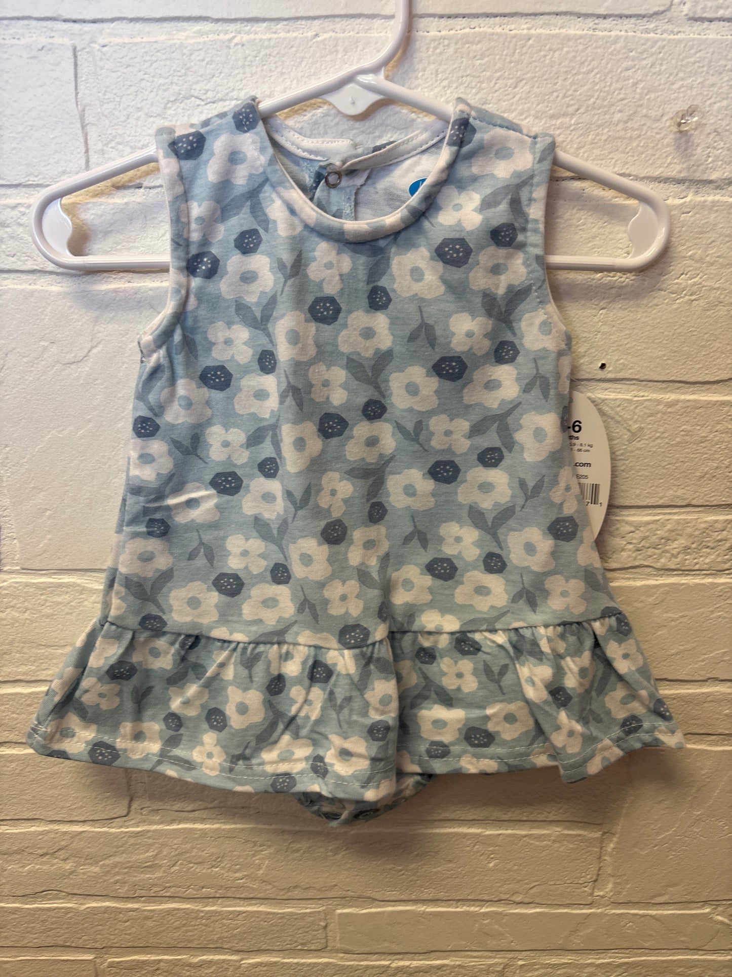 3-6m New Bon Bebe Blue Romper Dress