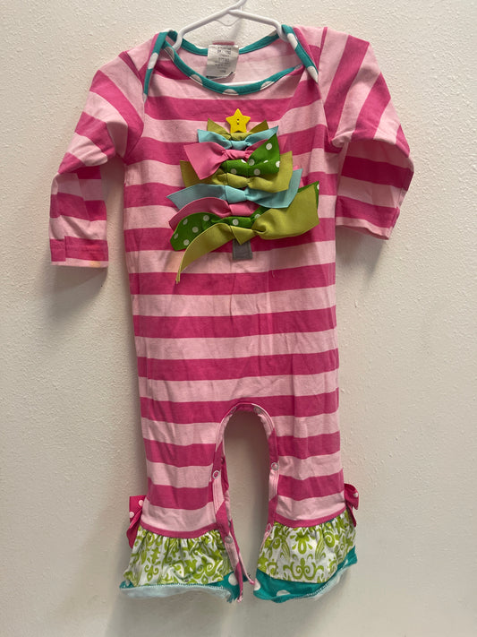 18m Ricrac & Ruffles Ribbon Tree Romper