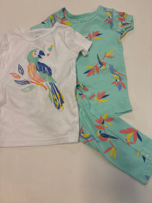 18m Parrots Pajama Set