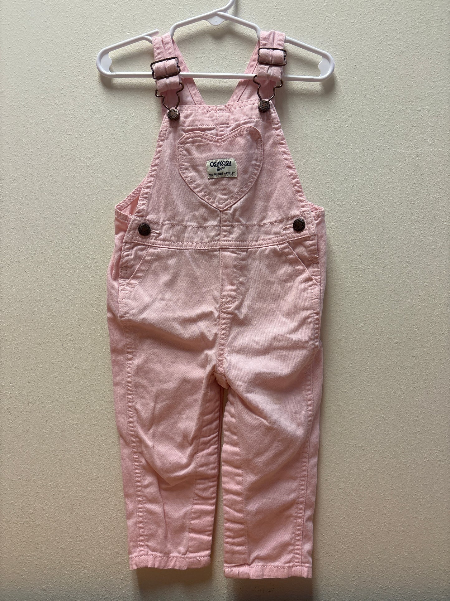 18m Osh Kosh Pink Overalls