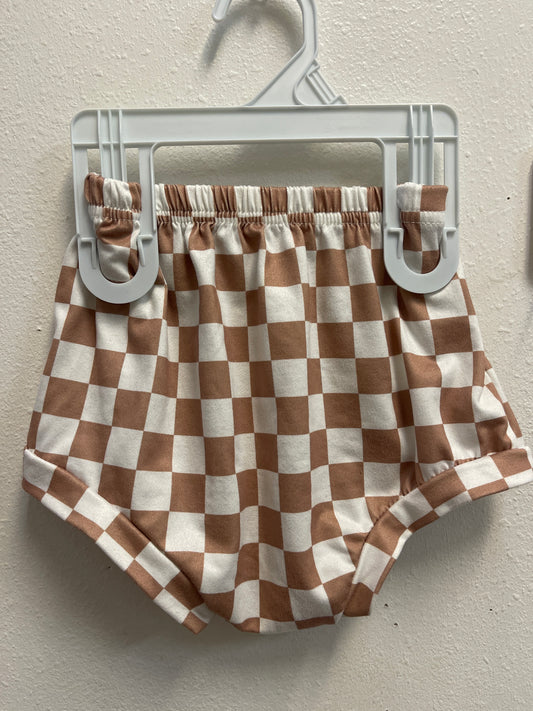 18/24m Brown Checkered Bummie