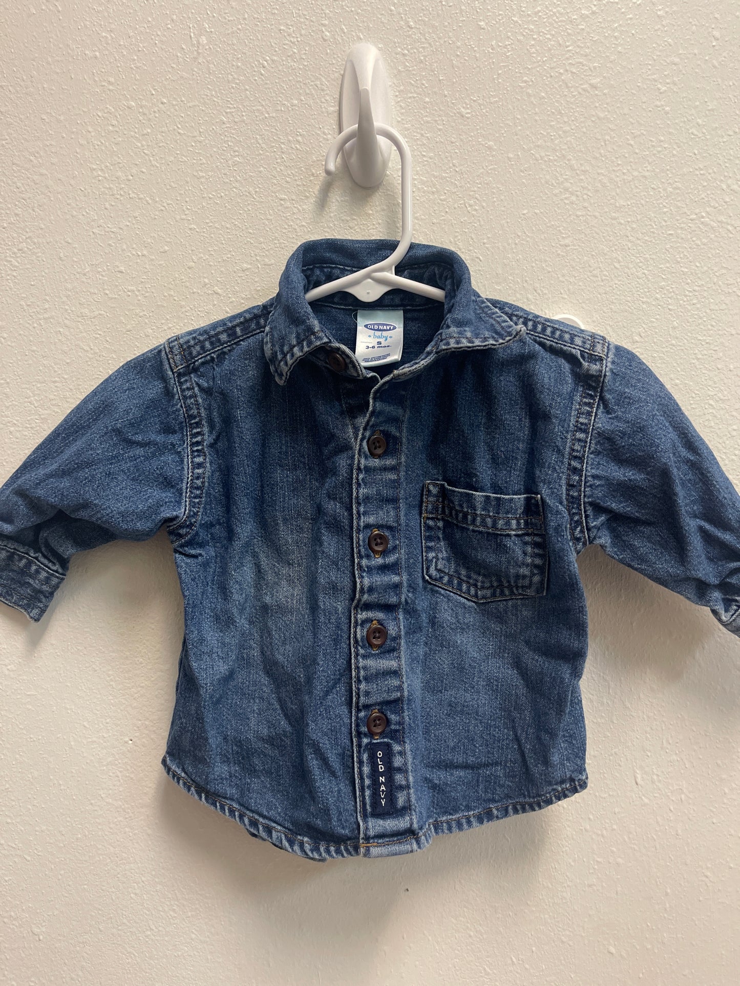 3/6m Old Navy Denim Button Down