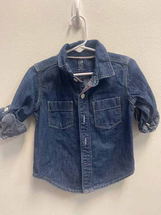 18/24m Gap Denim Button Down