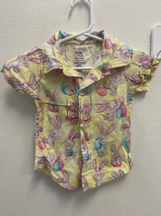 18/24m Birdie Bean Bunny Button Down