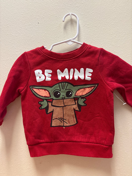 12m Yoda Be Mine Sweatshirt