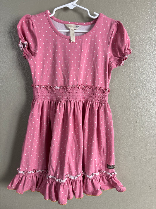 6 Matilda Jane Pink Dots Dress