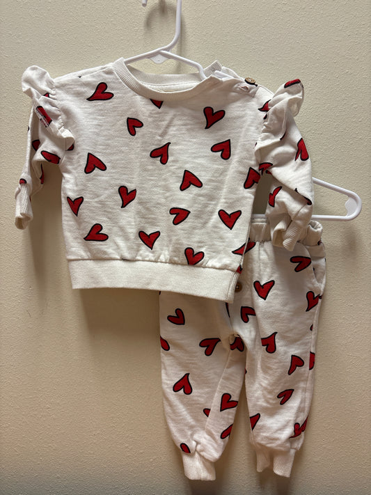 3-6m Jessica Simpson Hearts Outfit