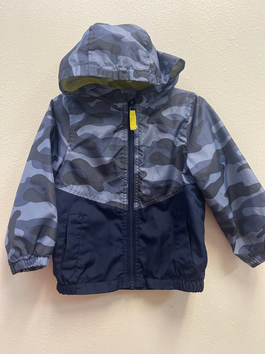 2t Carters Blue Camo Rain Jacket