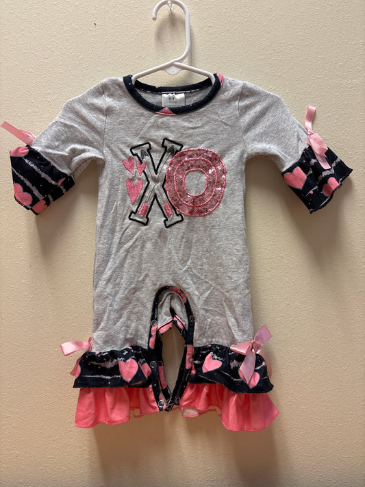 0-3m XO Ruffle Romper