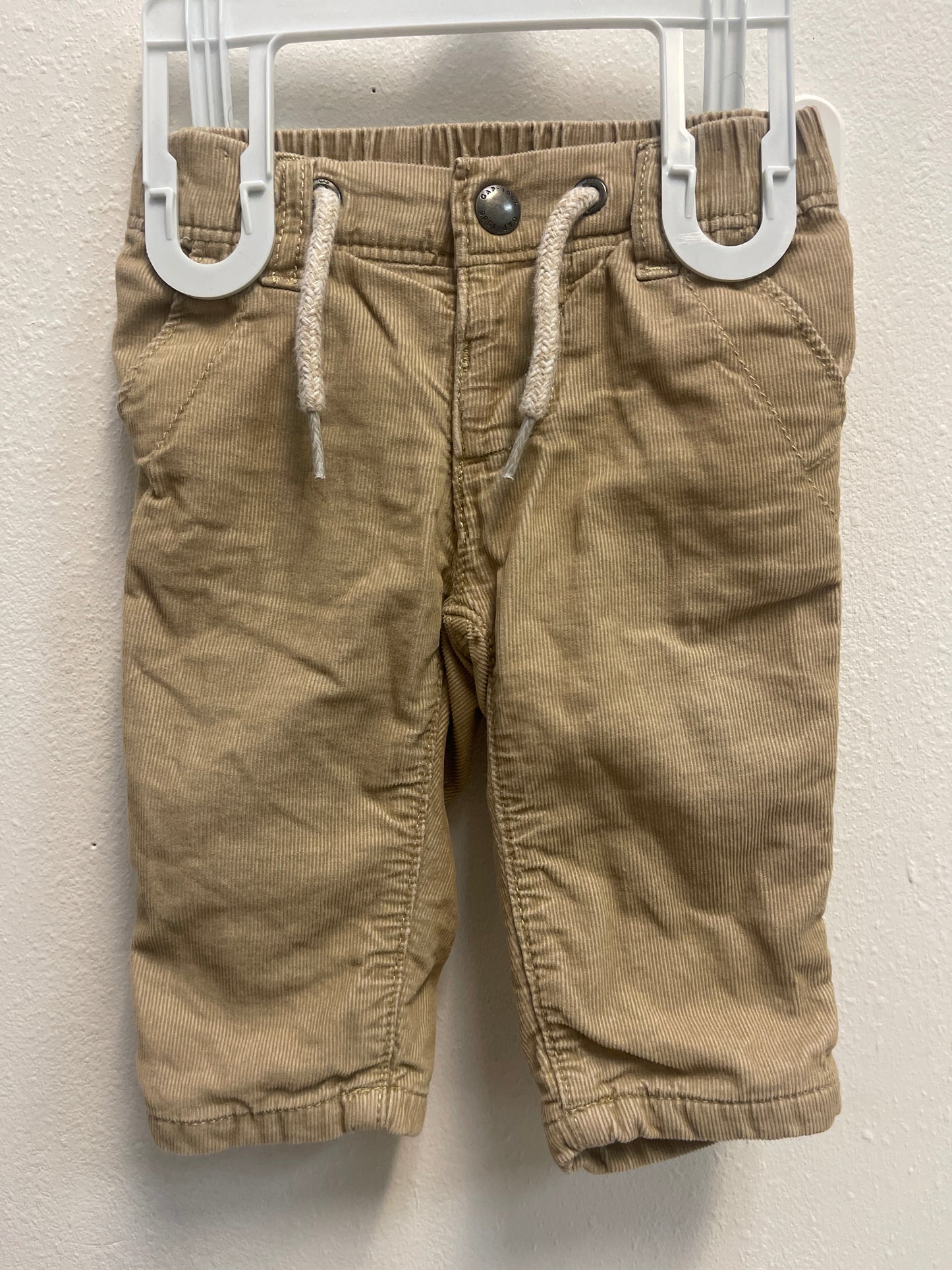 3/6m GAP Lined Khaki Corduroy Pant