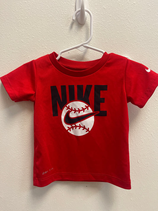 12m Nike Red Baseball Dri Fit